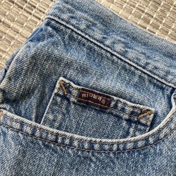 Riders by Lee Blue Denim Frayed Shorts 16M - Picture 3 of 5